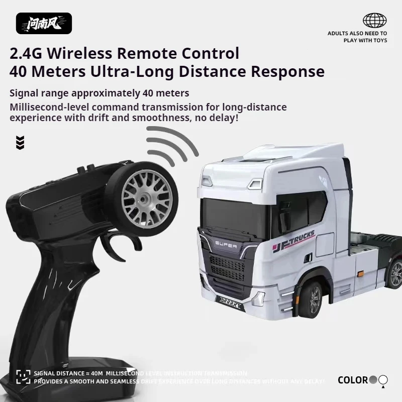 

1:43 Ask Nanfeng Scale RC Drift Car With Gyroscope Boys Gift Semi-trailer Truck Full Proportion Compact Remote Control Vehicle
