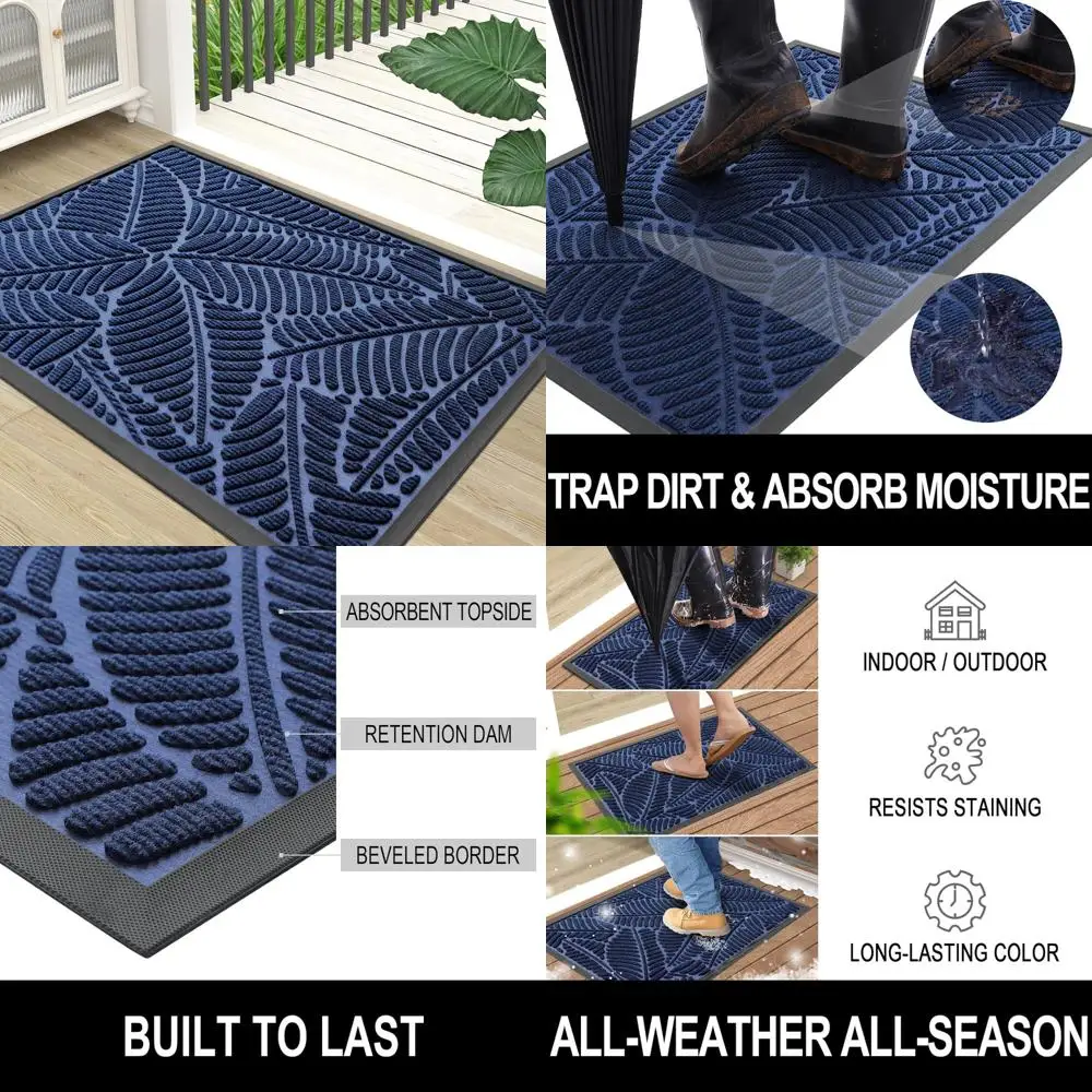 

Durable Rubber Doormat - Non-Slip Indoor/Outdoor Mat with Stain and Fade Resistance