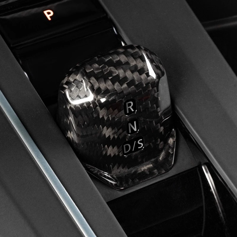 

Для Volkswagen Golf 8 2021-2025 крышка ручки переключения передач, модификация, украшение автомобиля, наклейка центрального управления из углеродного волокна MK8