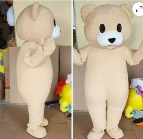 

2025 New Adult Hot Sale Foam Cute Halloween Bear Cartoon Mascot Costume Plush Christmas Fancy Dress Halloween Mascot Costume