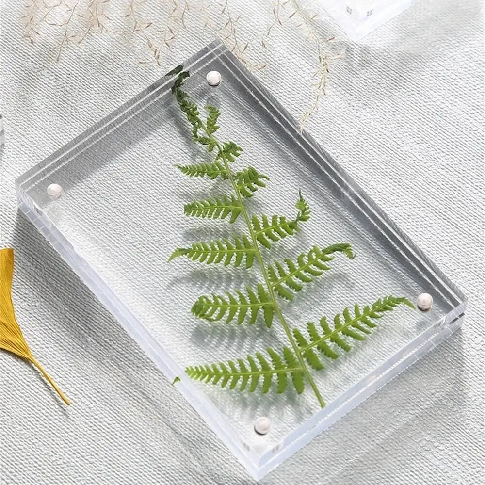 100*70mm Acrylic Menu Sign Holder Photo Frame Block Table Label Holders Paper Name Card Frame Table Desk Sign Display Stand