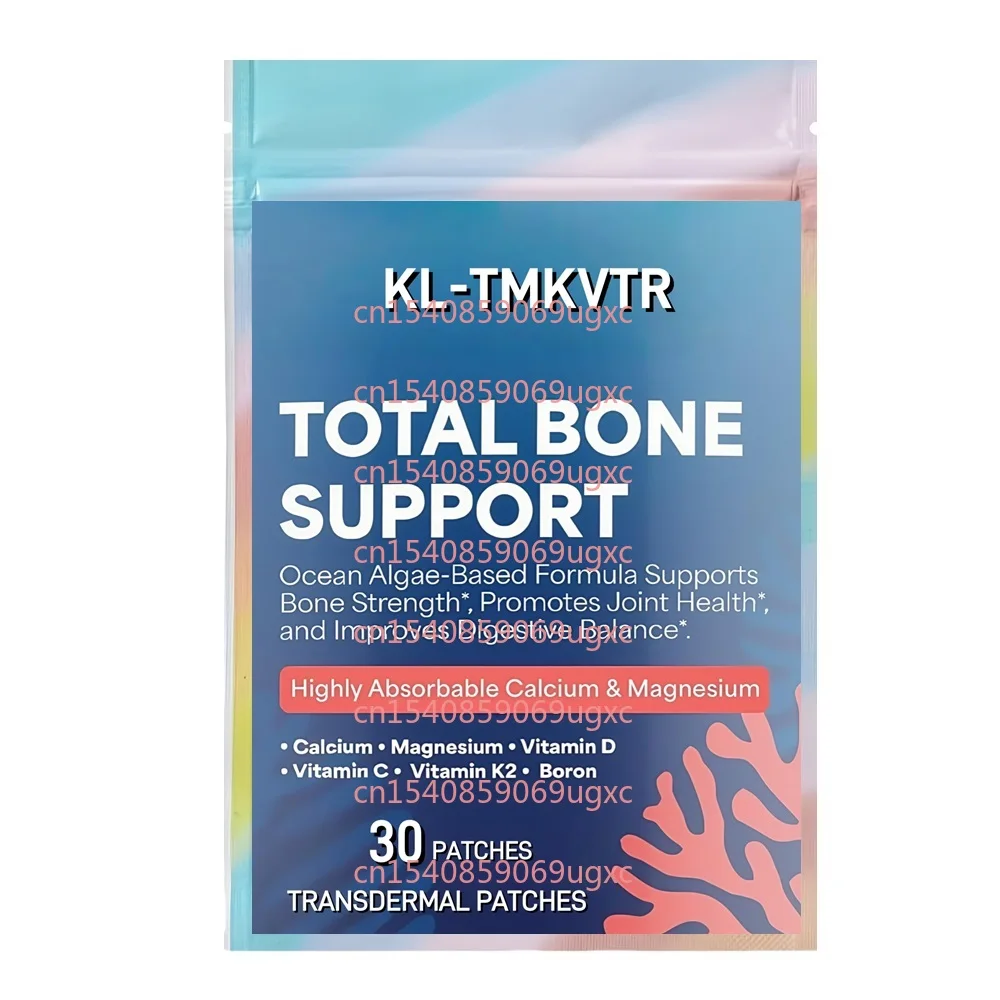 

30 Patches Total Bone Support Transdermal Patches With Calcium,Magnesium for Men & Women Support Bone Density & Strength
