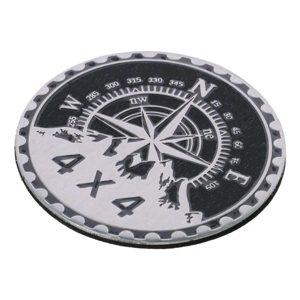 شعارات سيارة معدنية ثلاثية الأبعاد ، شارات شعار مستديرة ، شارة سيارة معدنية 4x4 للسيارة ، شاحنة ، دراجة نارية #2