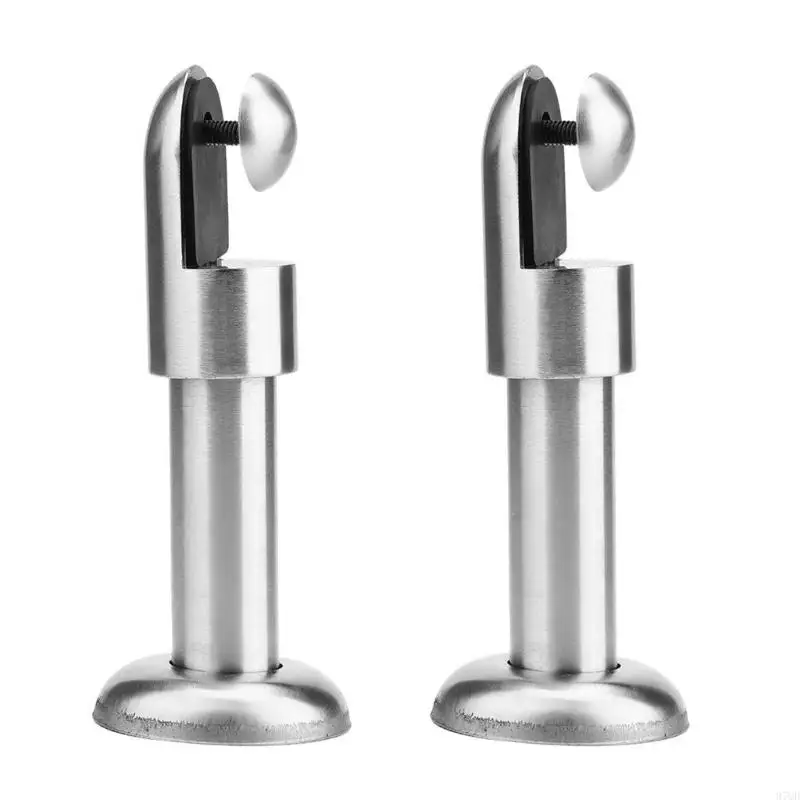 97QD 2pcs muebles acero inoxidable pies accesorios partición baño baño baño baño baño parénano baños