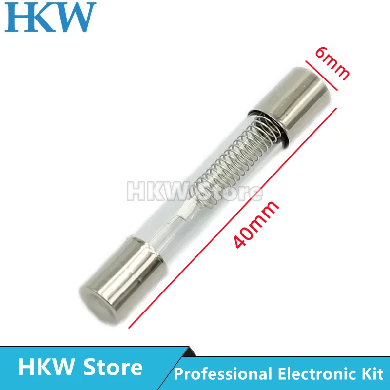 5KV Special Microwave Oven Fuse 6*40mm 0.65A 0.7A 0.75A 0.8A 0.85A 0.9A 1A 600MA Glass Tube Fuse 5000V 6x40mm High-Voltage Fuses