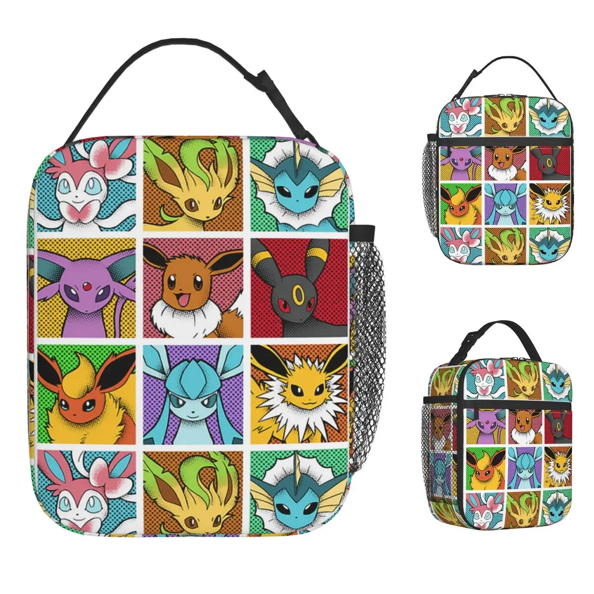 pop-eeveelutions-eevee-pokemoned-anime-saco-de-almoco-isolado-saco-termico-recipiente-de-almoco-grande-sacola-lancheira-saco-de-comida