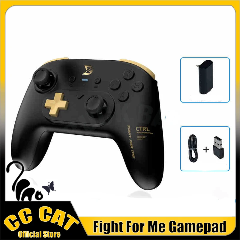 Fight For Me Y Shadow Fully Mechanical Button Wireless Controller Game Custom Dual Hall Nintendo Motion Sense for Black Myth