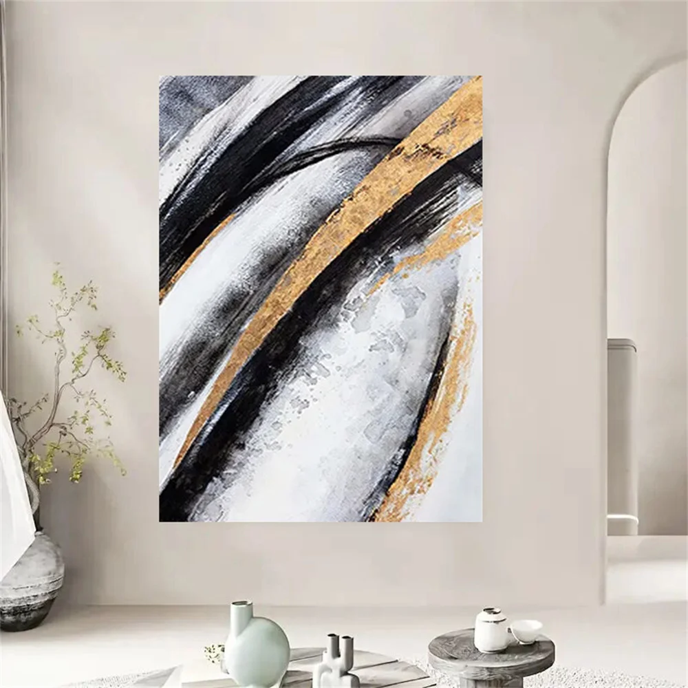100% Handmade Wall Pictures Decorate Home Canvas Oil Painting Decor Room Piece Textured Simple Abstract Picture Modern Art Paint