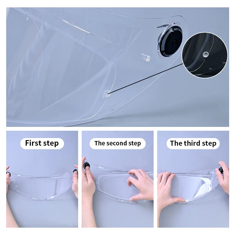 Helmet Visor Film Anti Fog Sticker for MT THUNDER 4 SV STINGER 2 for MT-V-28B Full Face Helmet Clear Accessories Parts Anti-fog