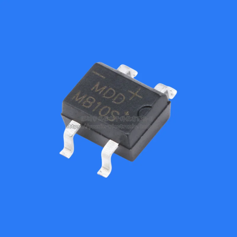 100pcs/original genuine patch MB10S 1A 1000V rectifier bridge single-phase glass passivation rectifier