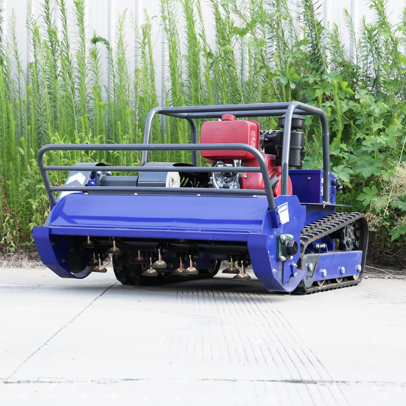 Customized newly upgraded hammer blade intelligent robot lawn mower with touch display, completes regular grass‑cutting tasks