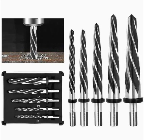 

5-blade drill bit for automotive hole machining machine, English reamer drill bit, M2 high-speed steel