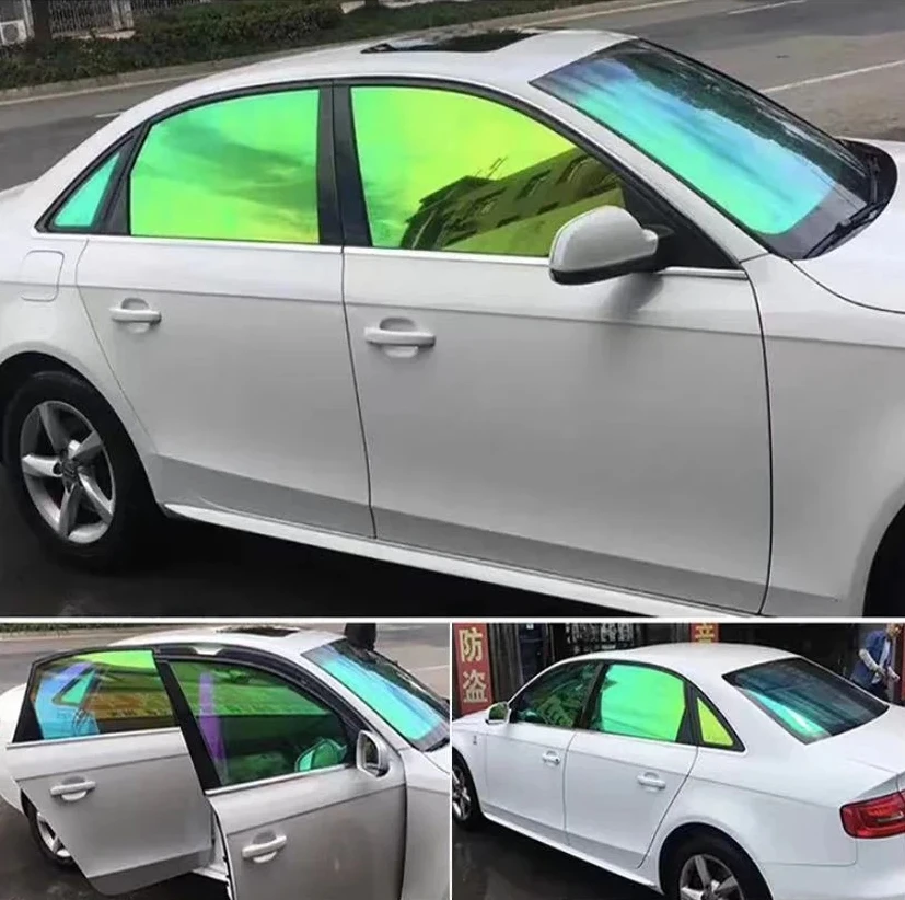 VLT70%Green Chameleon Car Window Foils Film Auto Side Window Glass Window Tint  Heat Insulation Solar Protection Films 50CMX6M