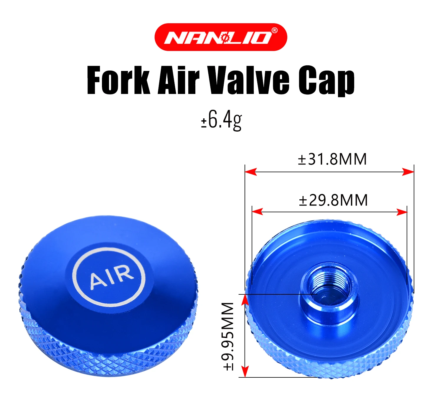 NANLIO X9 PRO MTB-Gabel-Umbausatz | Federungsdämpferstange, Luftventil, Ventilmutter Ersatz für Mountainbike-Luftgabel – Detail 5