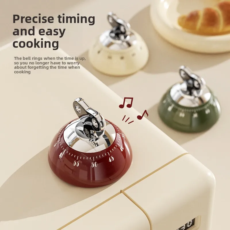 Kitchen Timer Manual Magnetic 60 Minutes Kitchen Timer Home Gadgets for BBQ Grilling Seniors Kids Home Workouts Professional