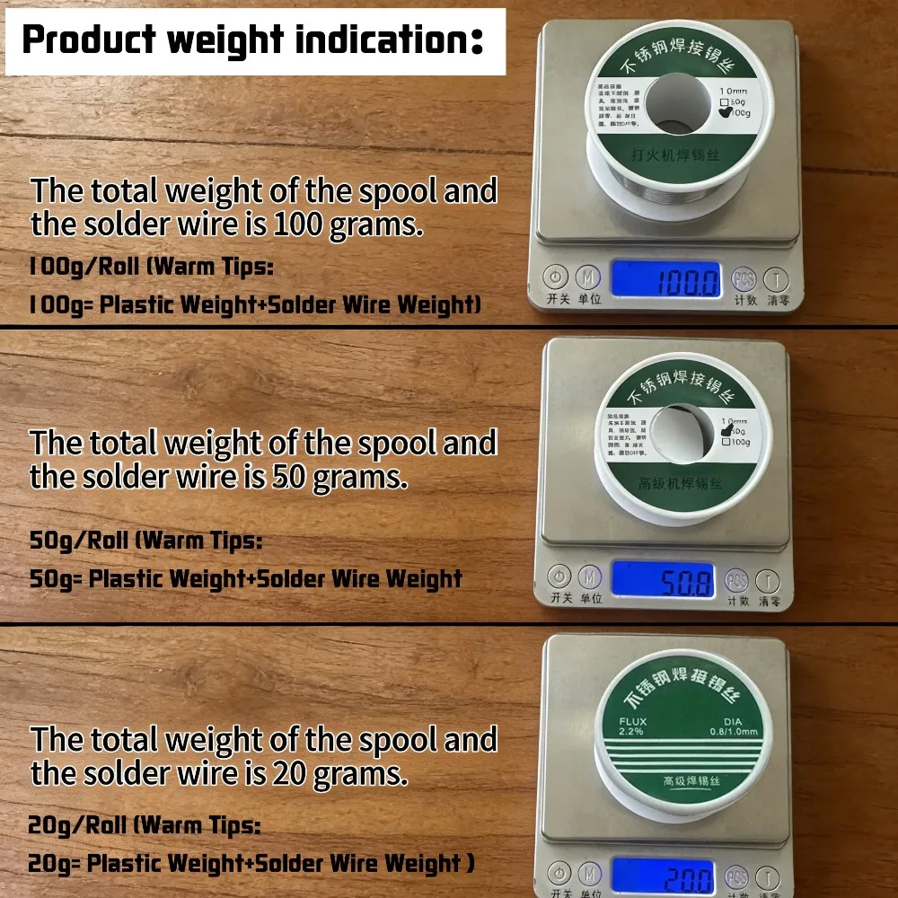 1.0mm 20g 50g 100g Soldering Tin Wire Tin Melt Rosin Core Solder Soldering Wire Roll No-clean FLUX 2.0%