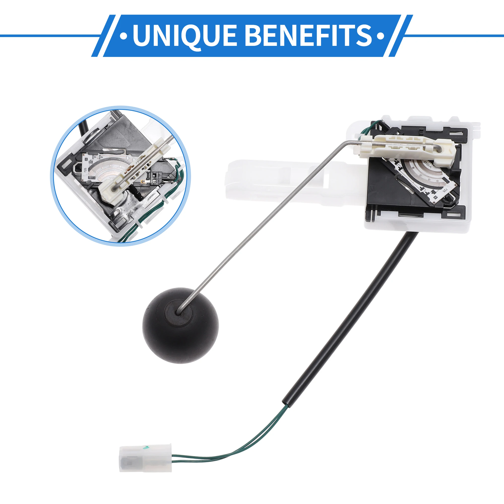 UXCELL 燃料タンク送信ユニット アウディ A4 用 No.7L0919673F 耐腐食性ハウジングと密閉コネクタ付き