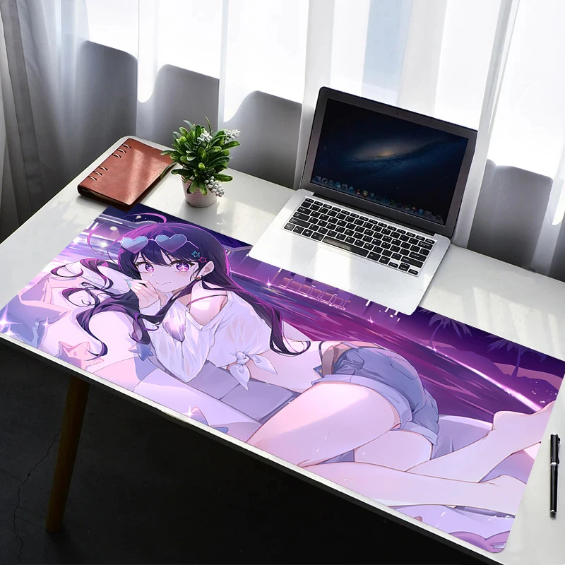 Mouse Pad PC Non Slip Rubber Anime Mousepad Laptop Gamer Cabinet Keyboard Pad Office O-oshi no Ko Computer Gaming Desk Mouse Mat