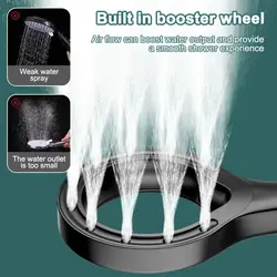 Heart Ring Spray Booster Shower Heads High Pressure Shower Head Home Shower Sets Bathroom Rain Shower Mixer Bathroom Accessories