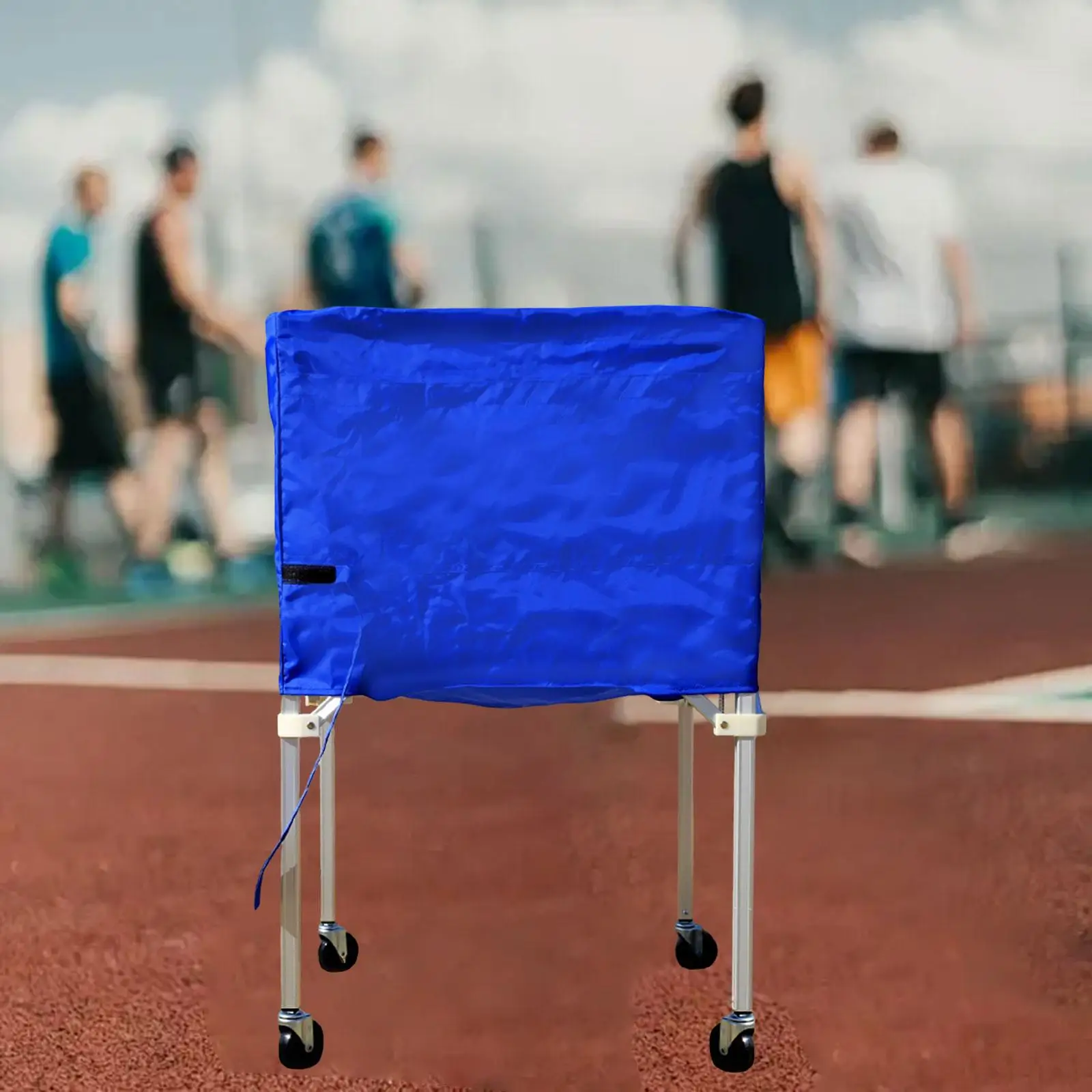 Rolling Cart, Foldable And Versatile, Gym Ball Storage Bin with Wheels for Toys,