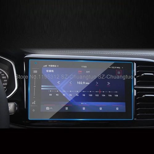 Imagen 2 del producto Película protectora de pantalla de vidrio templado para Volkswagen Jetta VS7, 2020 -2024, 8 pulgadas, 10 pulgadas, radio de coche, navegación GPS, antiarañazos