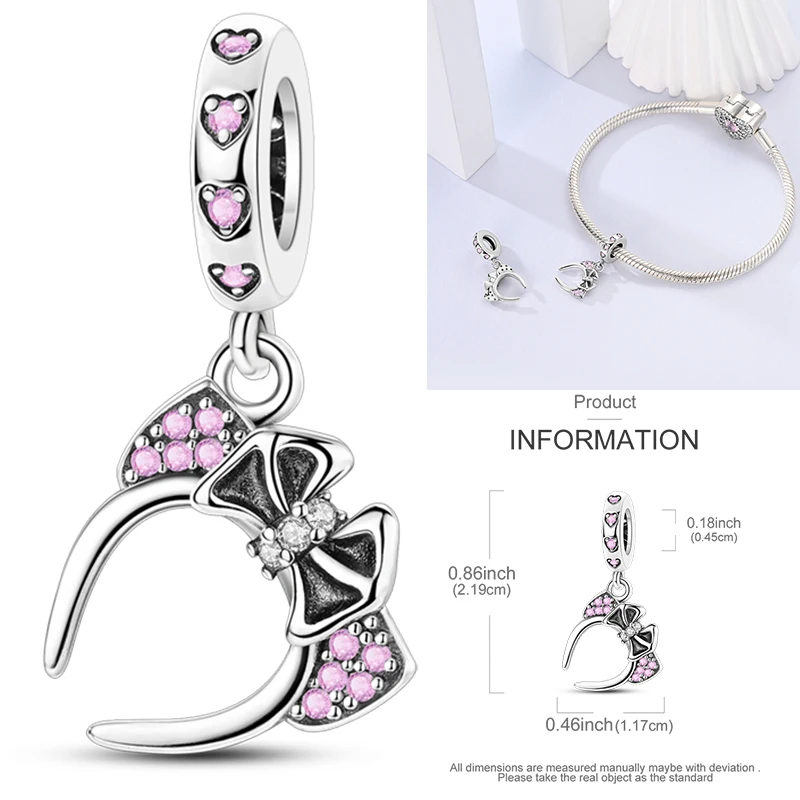 2026 Neuer 925 Sterling Silber Schleifen-Charm Herz Keltischer Knoten Perlen-Anhänger Passend für Europäische Armbänder DIY Damen Schmuck Geschenk – Detail 26