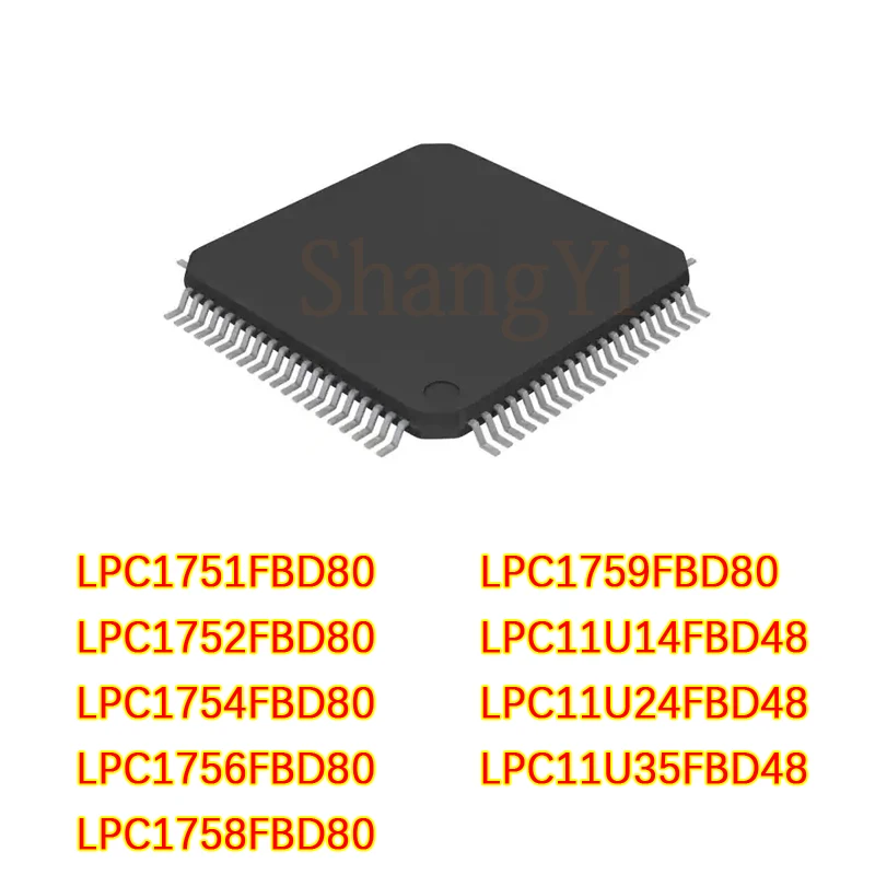 1pcs/lot LPC1752FBD80 1751 1754 1756 1758 1759 11U14FBD48 11U24 11U35