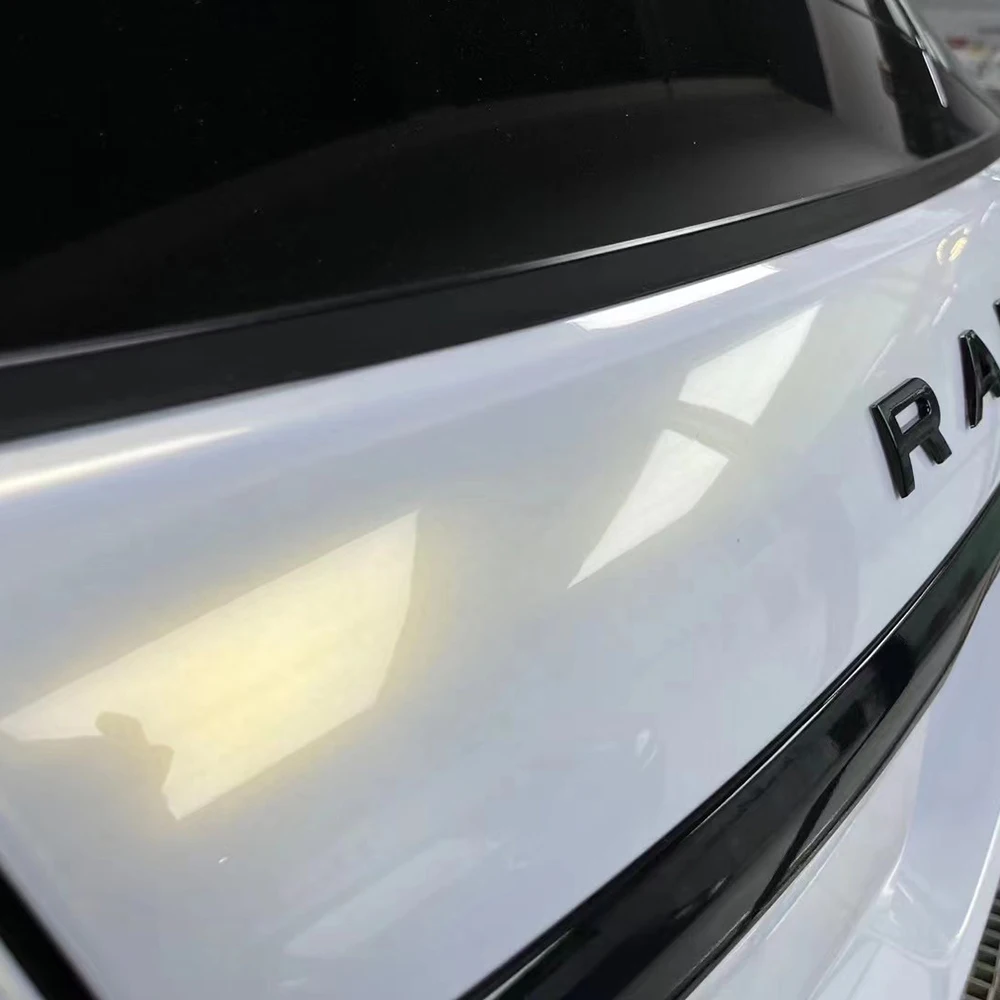 الذهب الأبيض بيرليسسينت الطلاء حماية الفيلم الملونة TPU التمويه الفينيل التفاف السيارات سيارة شاحنة التفاف #2