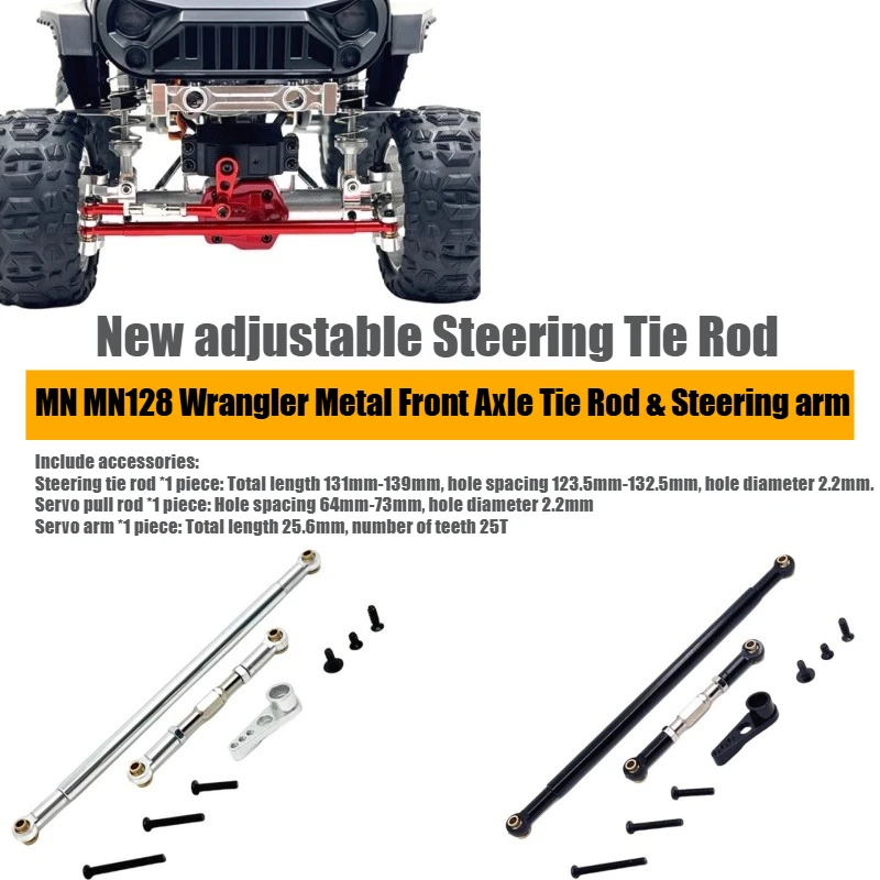 

MN 1/12 MN128 MN86 G500 RC Remote Control Car Upgrade Part Adjustable Steering Tie Rod Servo Arm