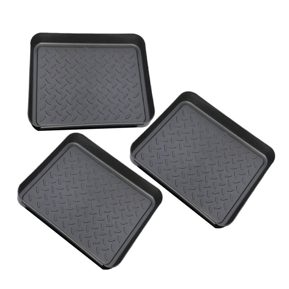 3pcs Shoes Boot Tray Boot Display Tray Flower Pot Mat Multi-function Shoes Tray Accessory shoe storage tray