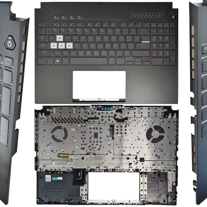 Palmrest With US/UK/RU Russian /SP Spanish RGB Keyboard For ASUS TUF Dash FX507/Z FA507 A15 F15 FX517 Black Color