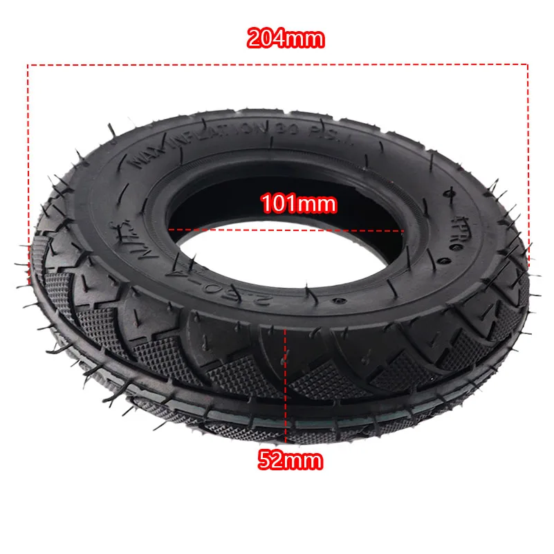 2.50-4 Tires 2.50-4 Pneumatic Tires for Motorcycles BMX Unicycle Tires Gas Electric Scooters Bicycles