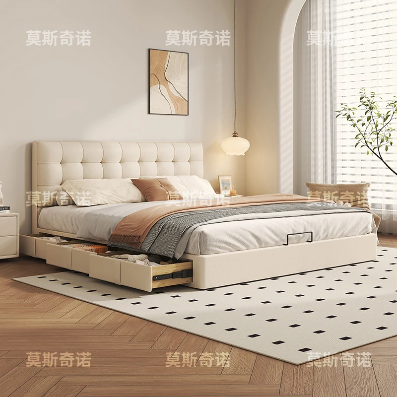 

Double Bedroom Massage Bed Baby Children Luxury Modern Frame Multifunctional Bed Sleeping Letto Matrimoniale Trendy Furniture