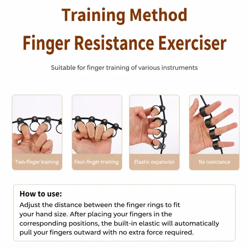 Universal Finger Stretcher Accessory for Guitar Piano String Keyboard Instrument Chord Widening Trainer Hand Span Expanding
