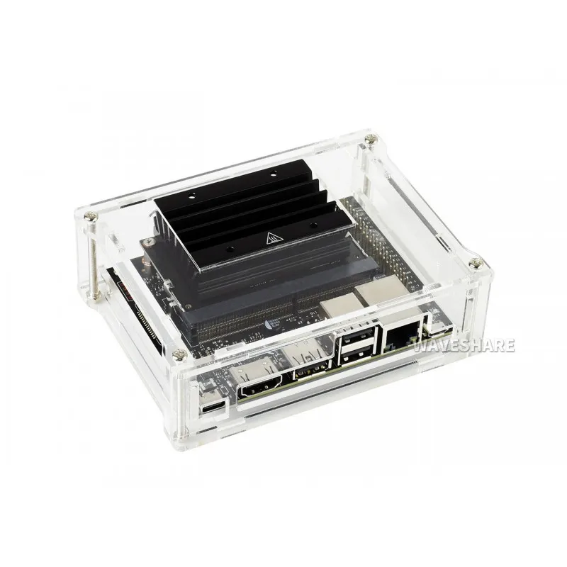 Waveshare Acrylic Clear Case, Specialized for Jetson Nano 2GB Developer Kit