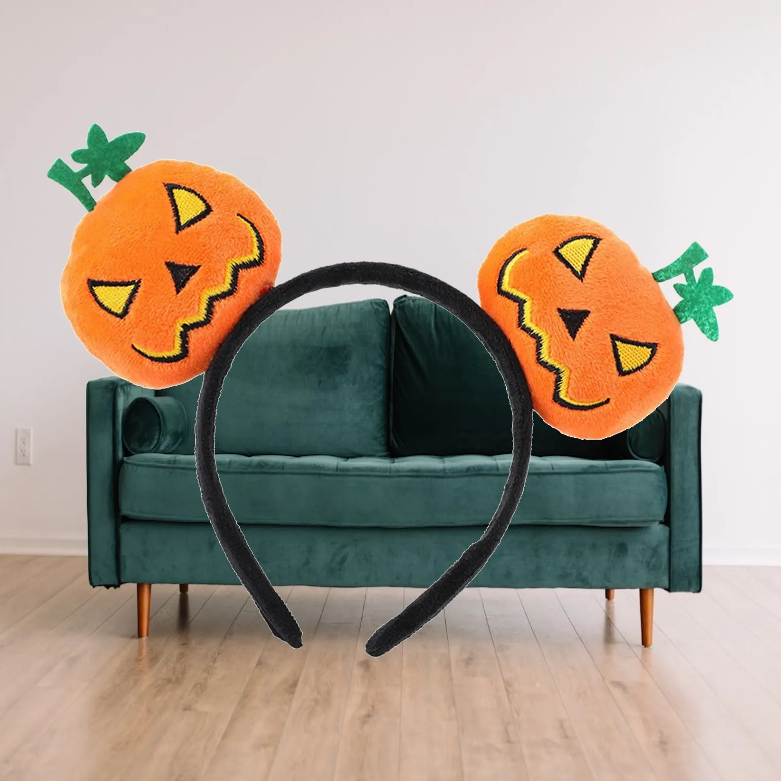 Pumpkin headband, Halloween headpiece, hair hoop headdress for women, men,