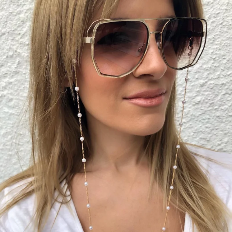 

Sunglasses Masking Chains for Women Multiple Acrylic Pearl Crystal Eyeglasses Chains 2024 New Fashion Jewelry