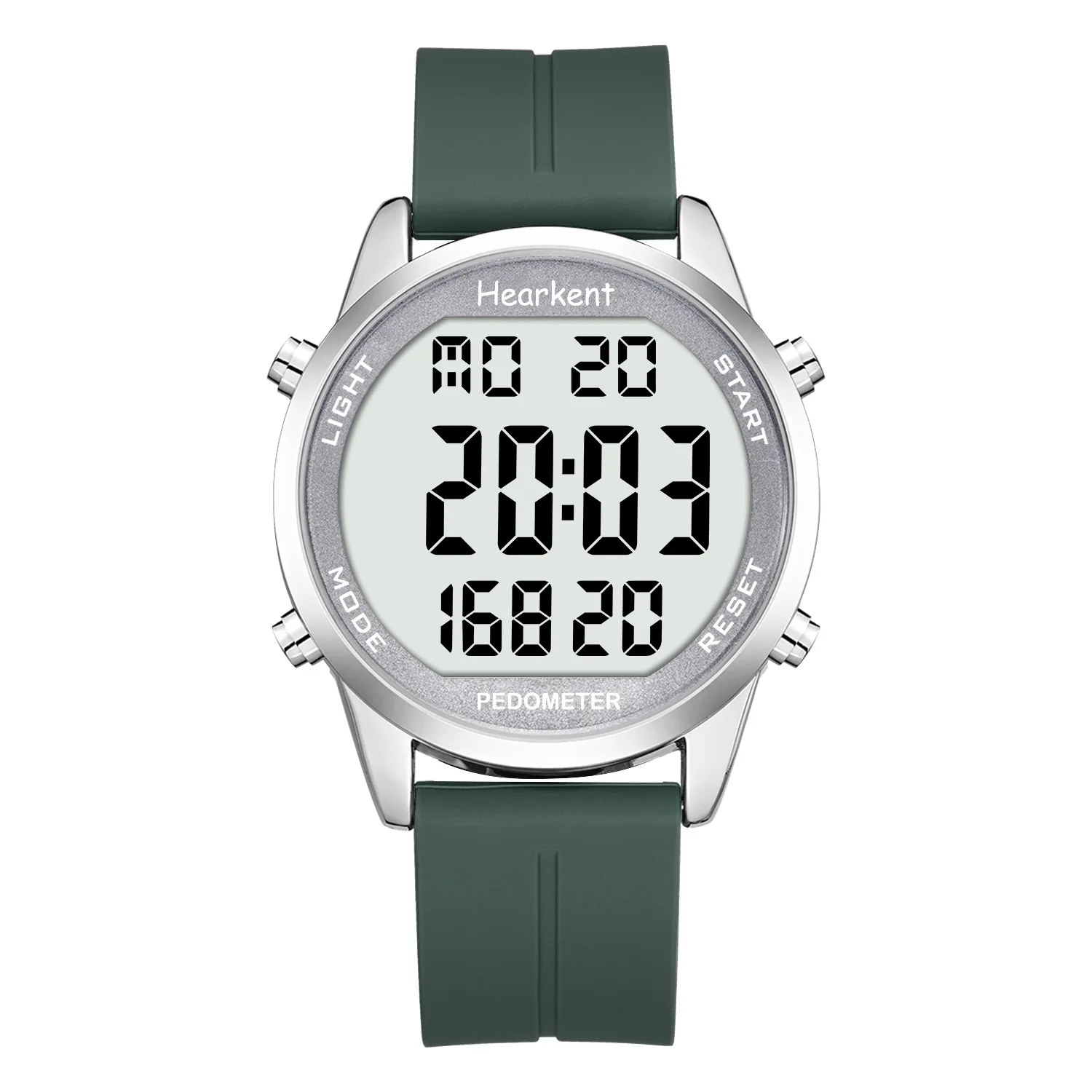 Men's Digital Pedometer Watch