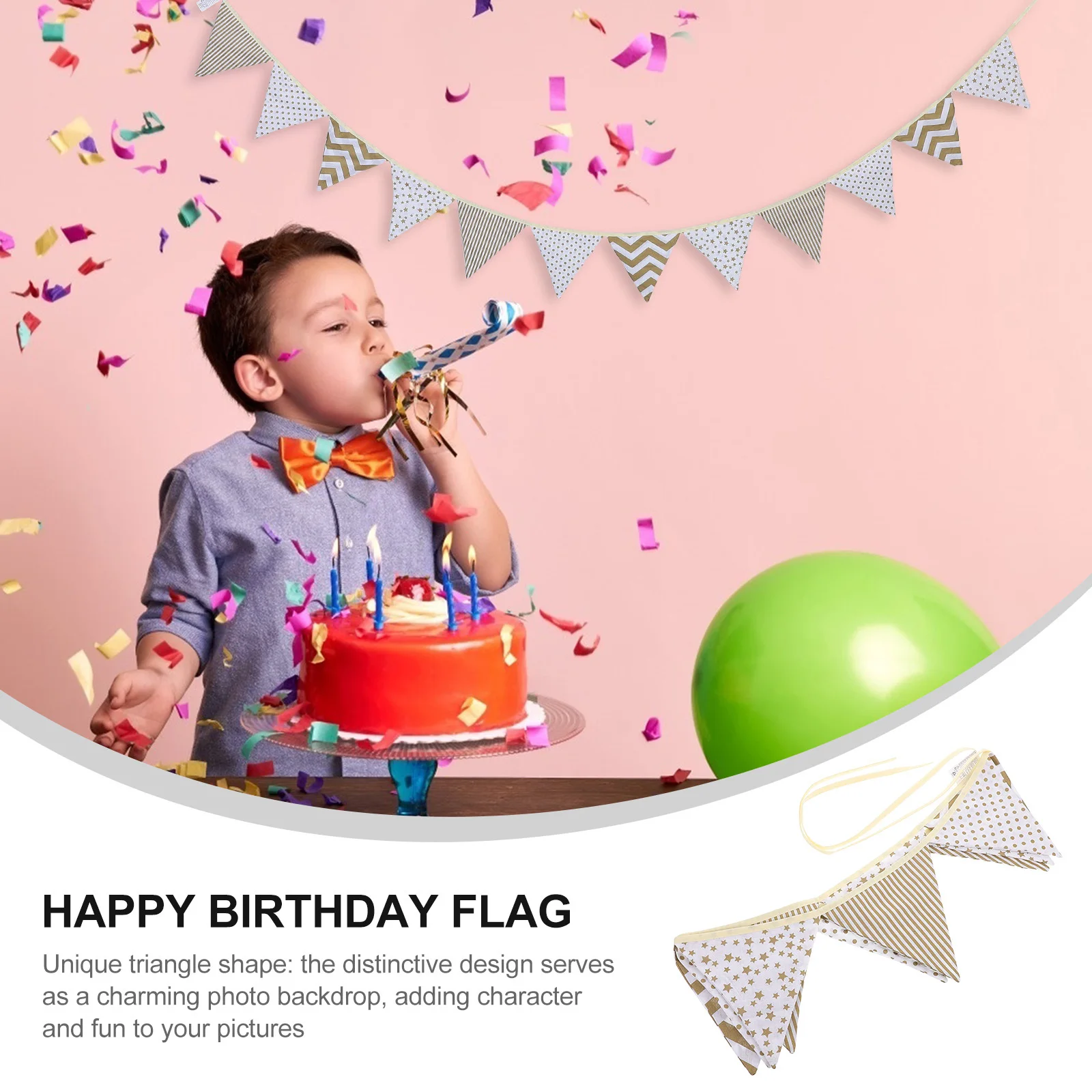 

Elegant Bunting Banner Triangle Flags Carnival Party Decorations Colorful Hanging Garlands For Birthdays Weddings Camping