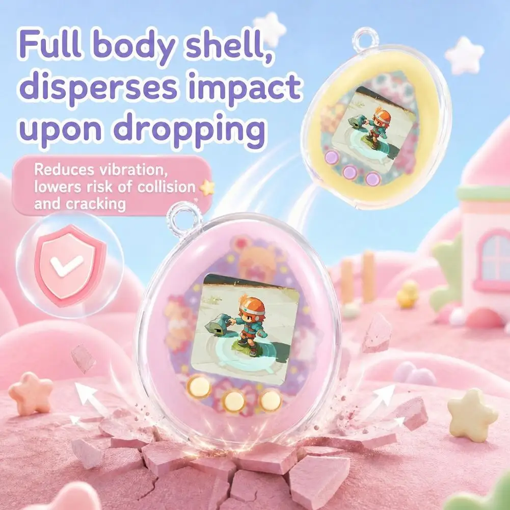 Für Tamagotchi Nano: Transparente Schutzhülle, durchsichtige PC-Hartschale, Zubehör – Detail 9