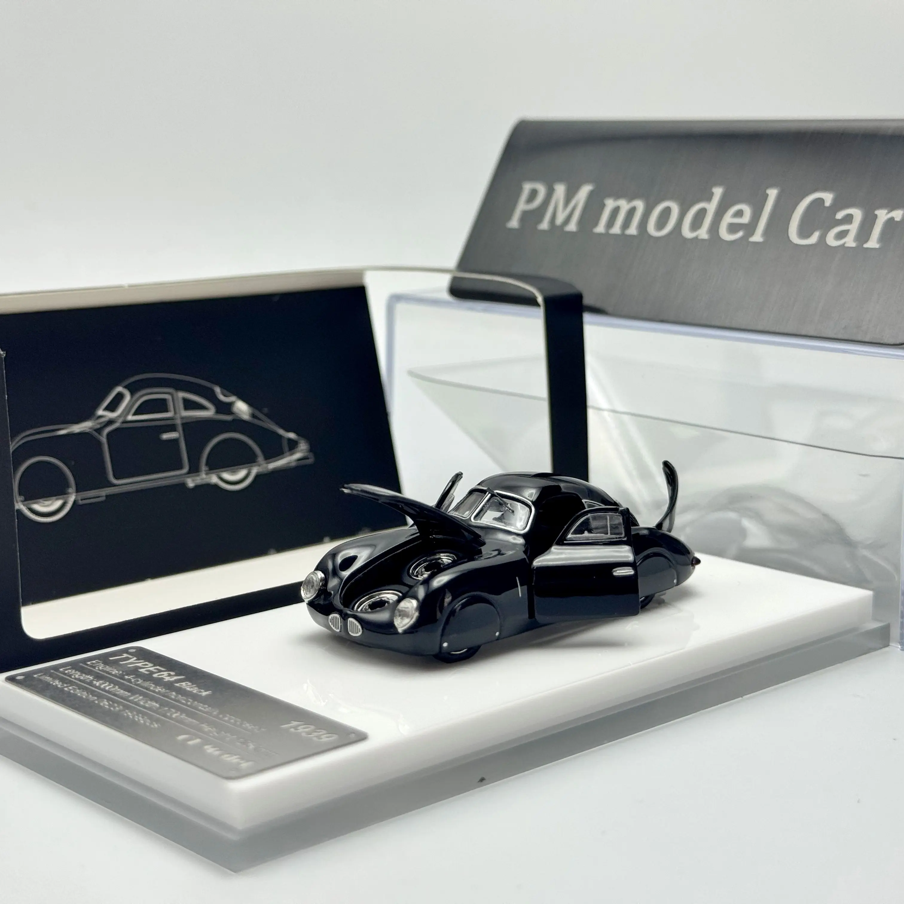 OldTime 1:64 First Generation Porsche Type 64 1939 Prototype Full Open Alloy Diecast Model Car Collectible Gift