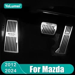 Car Foot Fuel Brake Pedal Cover For Mazda 2 3 BM 6 GJ CX-5 CX5 CX 5 CX3 CX8 CX9 2012 - 2019 2020 2021 2022 2023 2024 Accessories