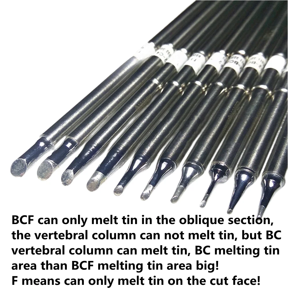 Imagem -04 - Série T12 Série Ferro de Solda Dicas T12-cf4 T12-c4 Bcf3 Bc3 T12-bcf2 Bc2 T12-bc1.5 c1 Bcf1 Bc1 Solda Ferro Dicas Forma c