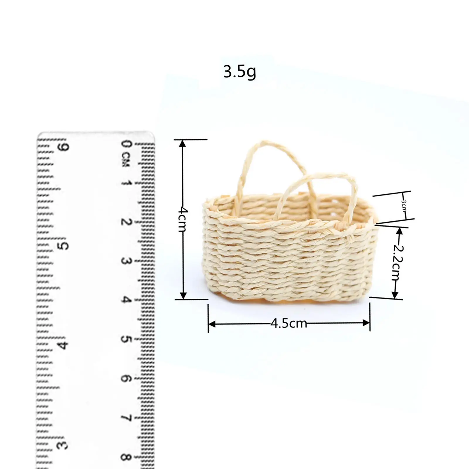 Mini Woven Basket for Dollhouse 1 12 Scale Dolls House Furniture Decor Bamboo Picnic Accessory DIY Projects