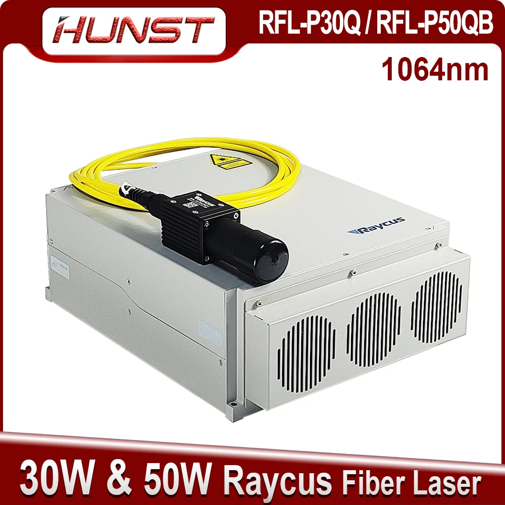 HUNST Raycus 50W 30W Q-switched Pulse Fiber Laser Source RFL-P30Q 50QB For Wavelength 1064nm Marking and Engraving Machine