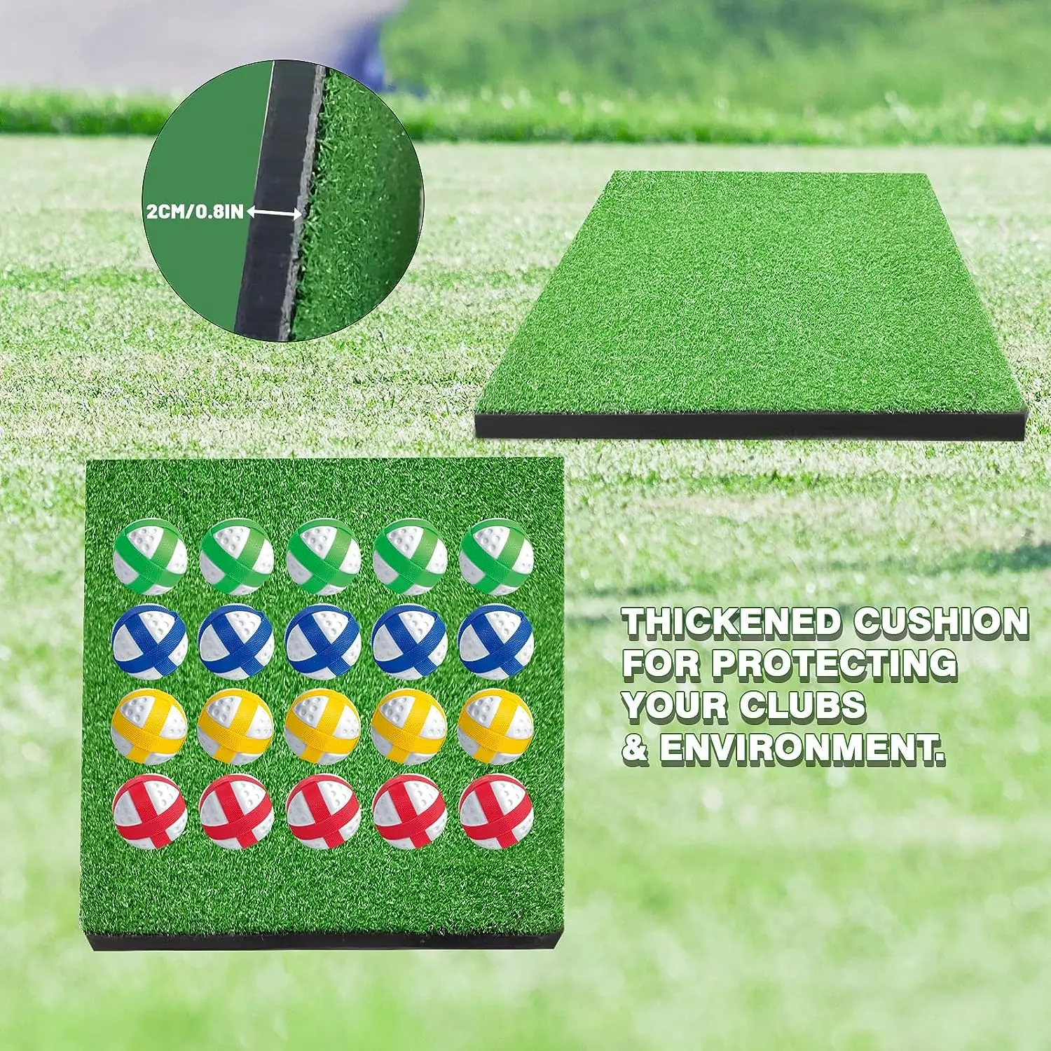 Kids Golf Chipping Game Set Golf Training Aid Battle Royale Golf Fun Practice Mat with Sticky Balls Outdoor Indoor Golf Toys