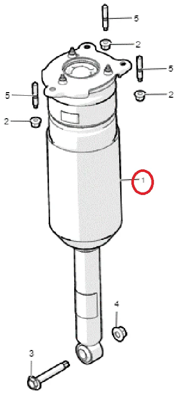 BAINEL ممتص الصدمات الخلفي الأيسر لـ TESLA Model S 2012-2016 OE 6006352-07-A 6006352-07-B 6006352-06-C 6006352-00-D #6