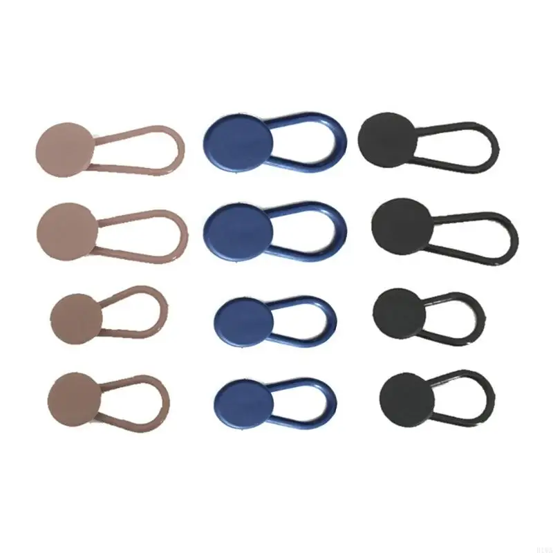 R1WA Pants Waist Button Extender 6/12Pcs Flexible Buttons Extenders for Jeans Pants Waist Extension for Women Men 15/18mm