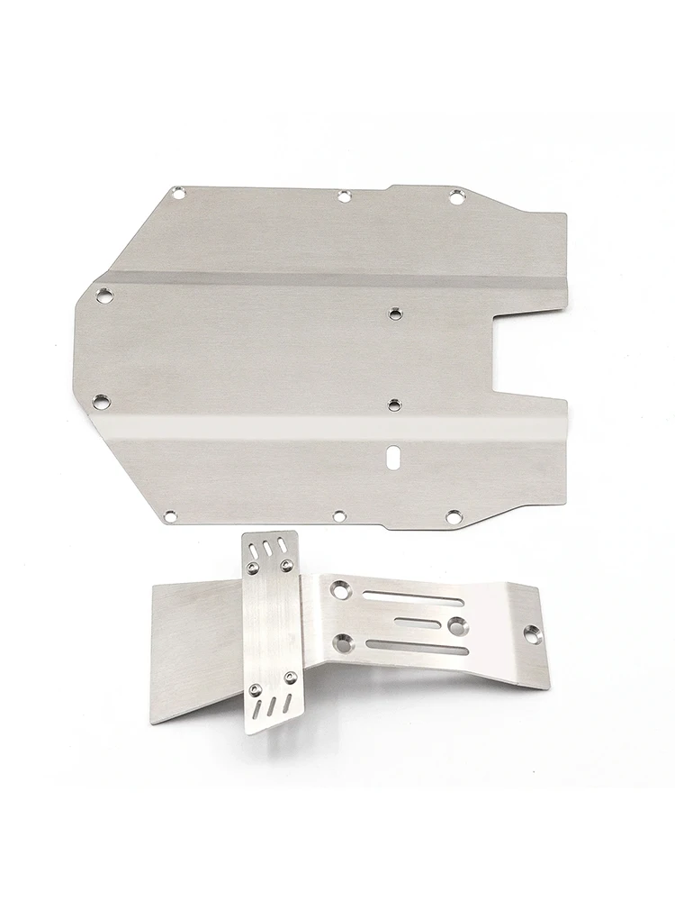 Osłona pancerna podwozia płyta podwozia zdalnie sterowane ulepszenia samochodów części ze stali nierdzewnej dla Yikong DF7 1/7 ciężarówka na krótki kurs