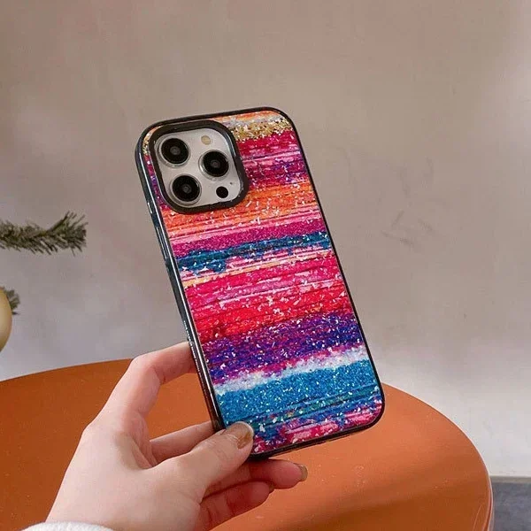 2.0 Version Acrylic Upgrade Border Pigment Phone Case Cover for IPhone 11 12 13 14 15 Pro Max Case for IPhone 15 Pro Max